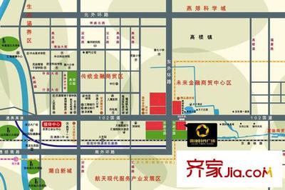 廊坊雷捷時代廣場二期交通圖-齊家網小區庫